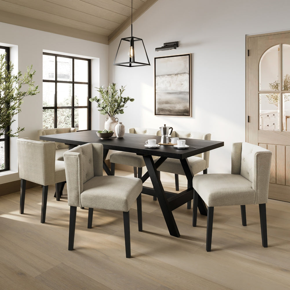 O&Co Cheltenham Dining Table in Matte Black