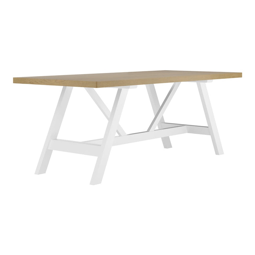 O&Co Cheltenham Dining Table in Latte & White