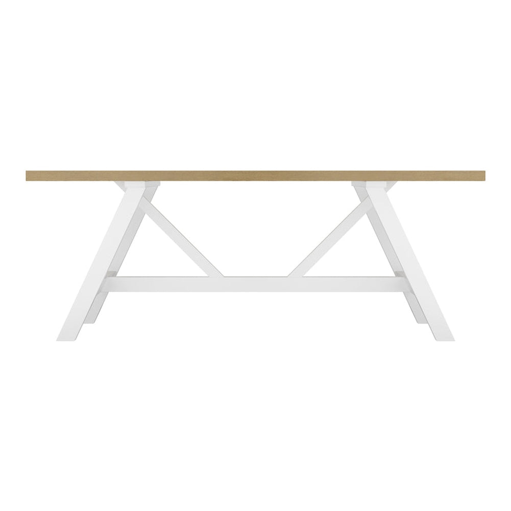 O&Co Cheltenham Dining Table in Latte & White