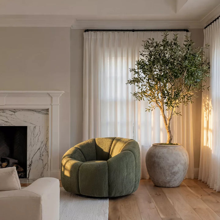 Sia Swivel Chair - Basil