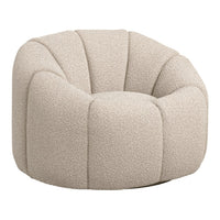 O&Co Sia Swivel Chair in Buff