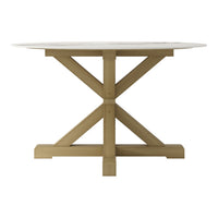 O&Co Martha Dining Table in Stone & Latte