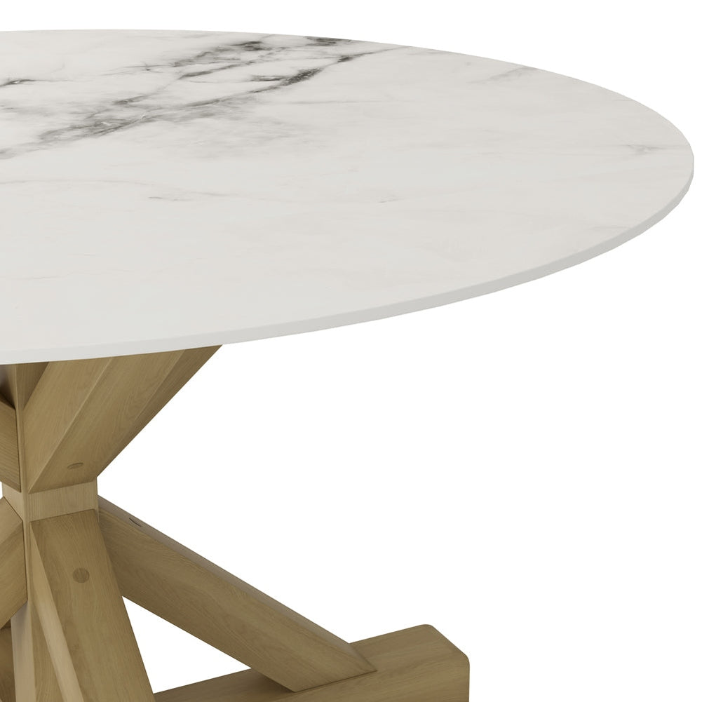 O&Co Martha Dining Table in Stone & Latte