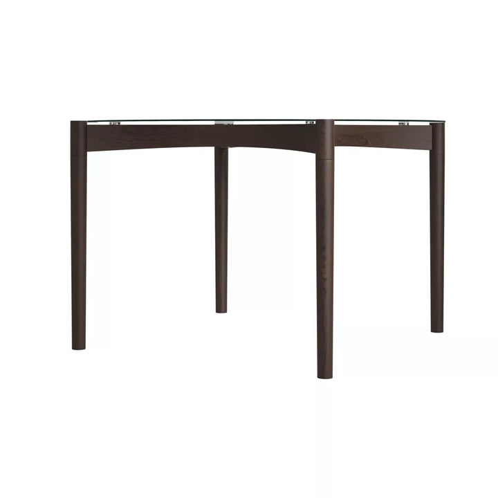 Nell Glass Top Round Dining Table