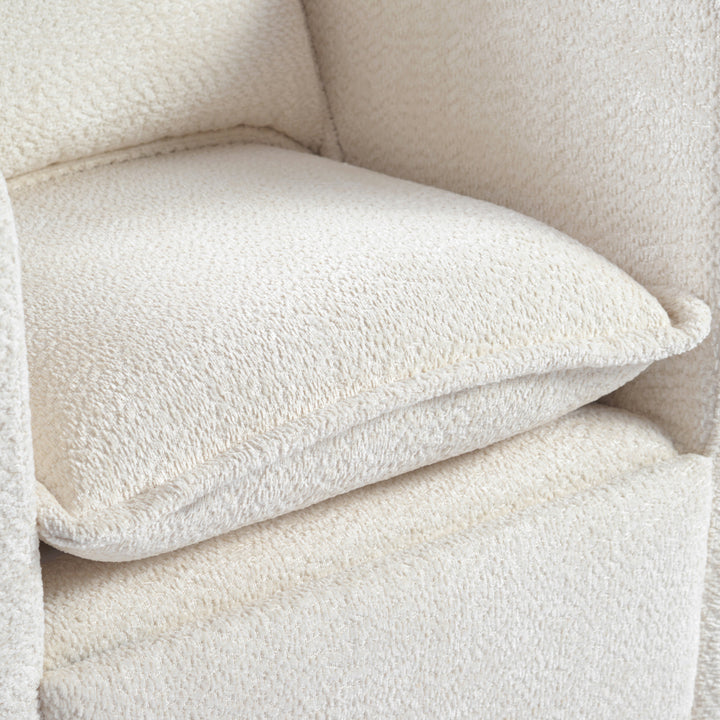 Snuggle Nursing Chair - Off White Bouclé