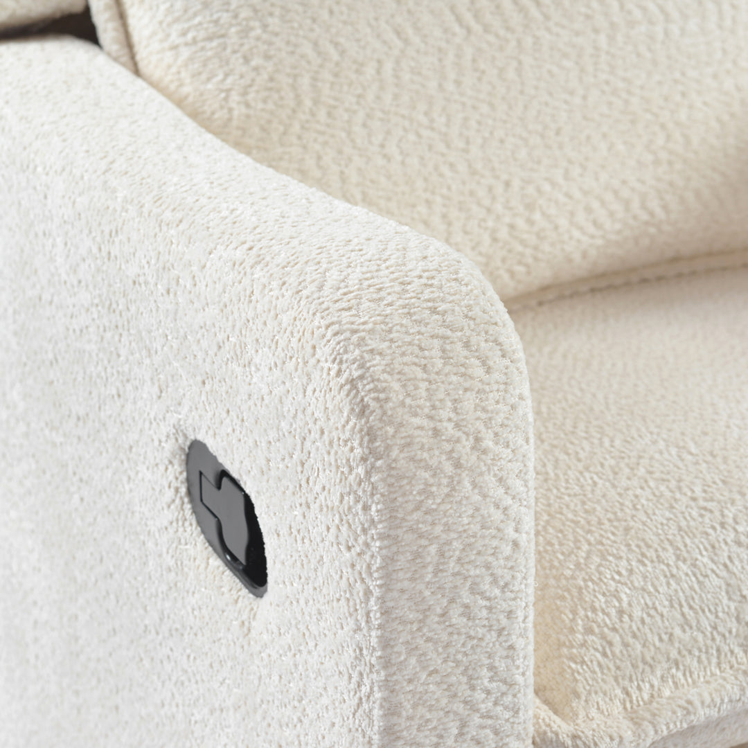 Snuggle Nursing Chair - Off White Bouclé