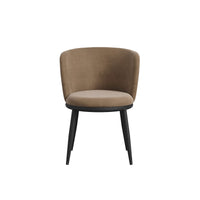 O&Co Clover Dining Chair in Mole & Black