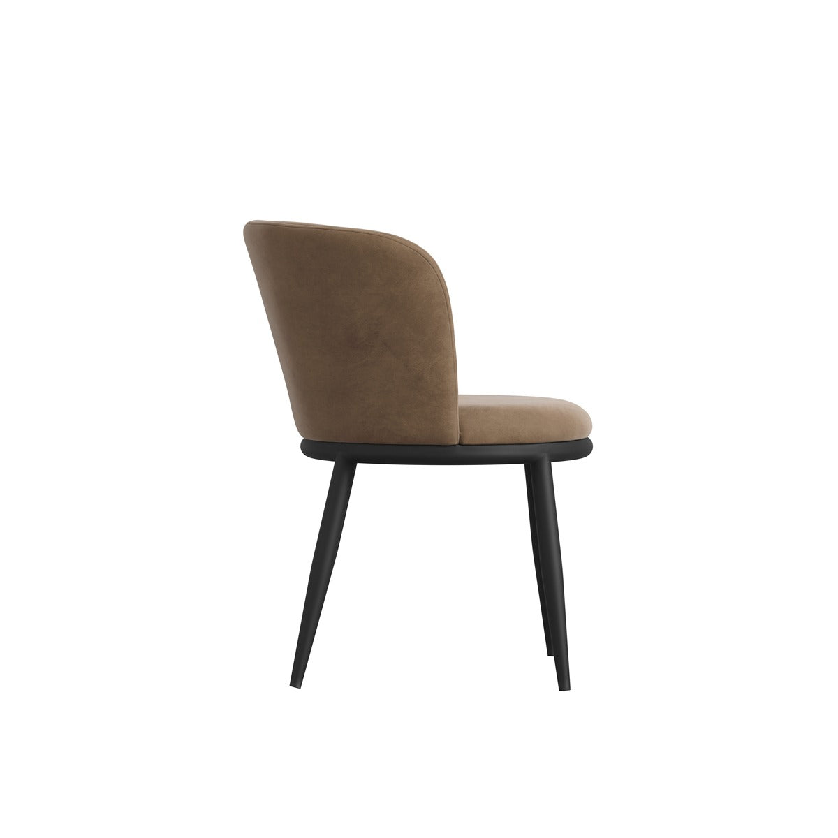 O&Co Clover Dining Chair in Mole & Black