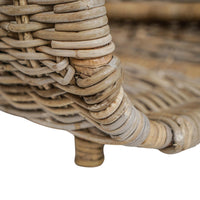 Ivyline Natural Rattan Tall Log Storage