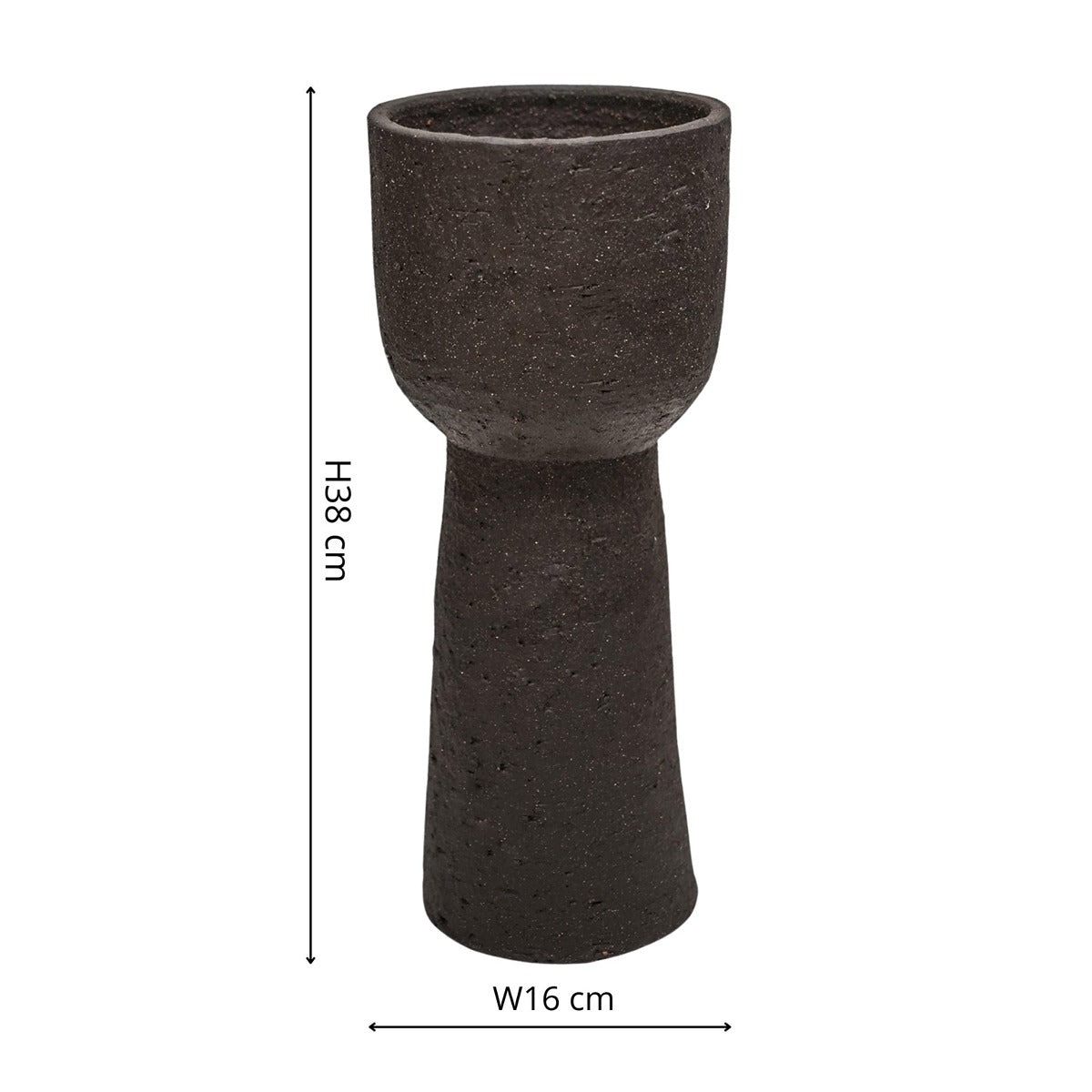 Ivyline Nico Tall Planter Rustic Mocha