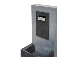 Ivyline Outdoor Contemporary Water Feature Cement