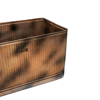 Ivyline Outdoor Hampton Rectangular Copper Metal Planter