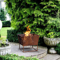 Ivyline Outdoor Norfolk Fire Pit Rust Iron