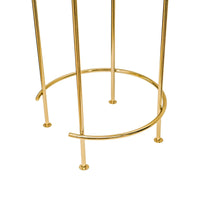 Ivyline Opulence Set of 2 Nested Side Tables in Marble & Gold