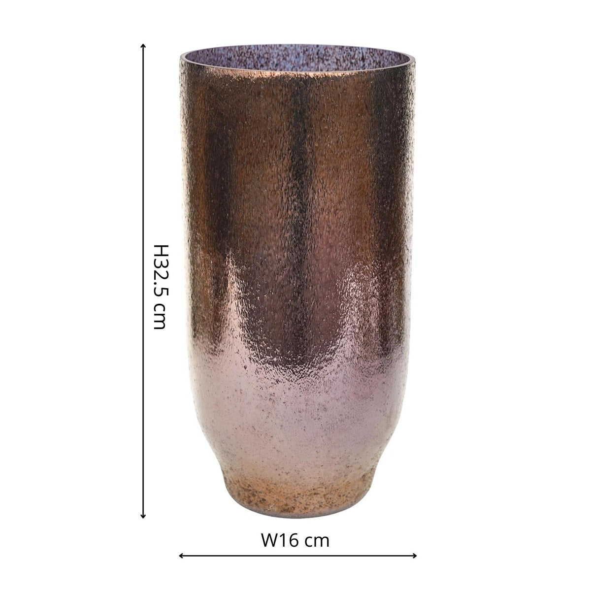 Ivyline Opulent Metallic Bronze Tall Vase