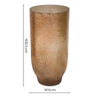 Ivyline Opulent Tall Vase in Metallic Gold