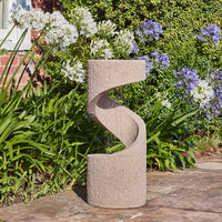 Ivyline Outdoor Spiral Water Feature Sandstone