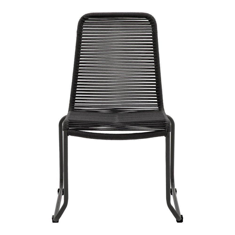 Corleno Set of 2 Outdoor Dining Chairs - Black GalleryDS 1