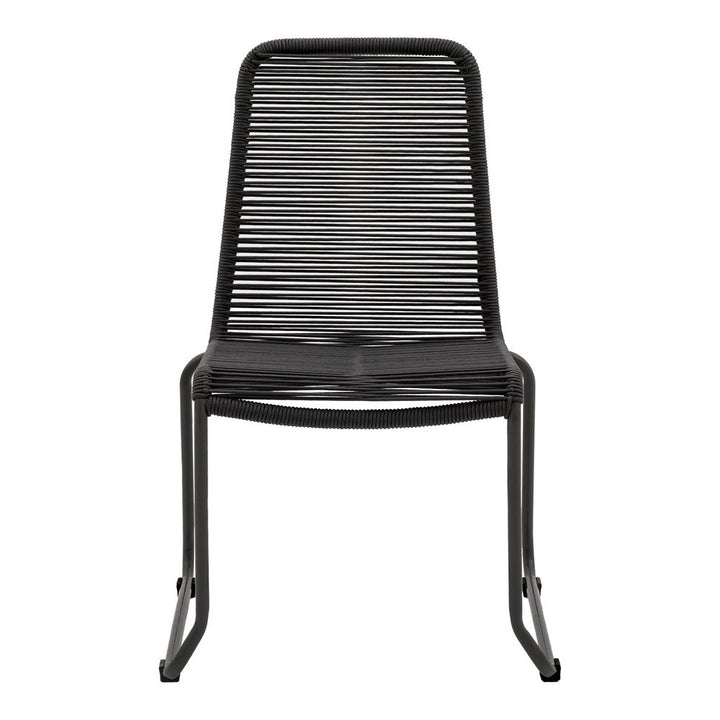 Corleno Set of 2 Outdoor Dining Chairs - Black GalleryDS 1