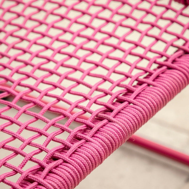 Outdoor Sosana Lounge Chair with Footstool - Pink GalleryDS 3