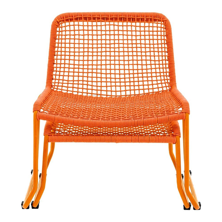 Outdoor Sosana Lounge Chair with Footstool - Orange GalleryDS 1