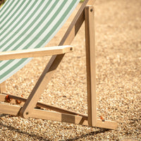 Gallery Interiors Outdoor Cino Deck Chair in Verde Stripe