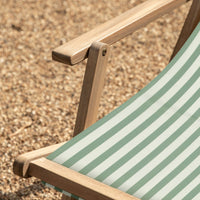 Gallery Interiors Outdoor Cino Deck Chair in Verde Stripe