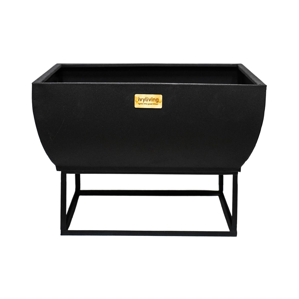 Ivyline Outdoor Windermere Fire Pit Black Iron