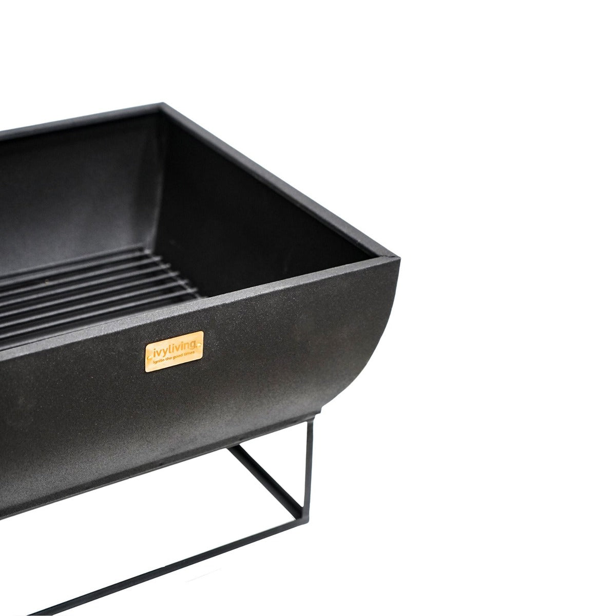 Ivyline Outdoor Windermere Fire Pit Black Iron