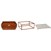 Ivyline Outdoor Windermere Fire Pit Rust Iron