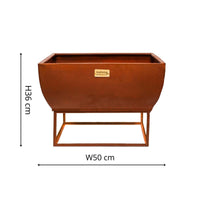 Ivyline Outdoor Windermere Fire Pit Rust Iron