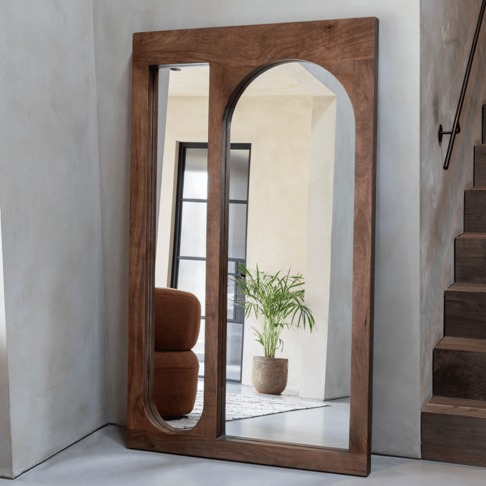 Monterey Wooden Floor Standing Mirror Libra 3