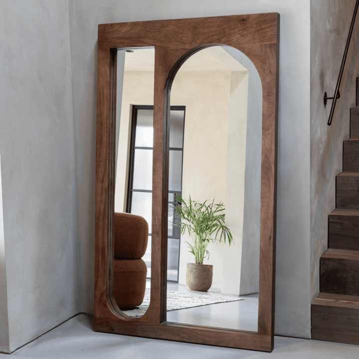 Monterey Wooden Floor Standing Mirror Libra 3