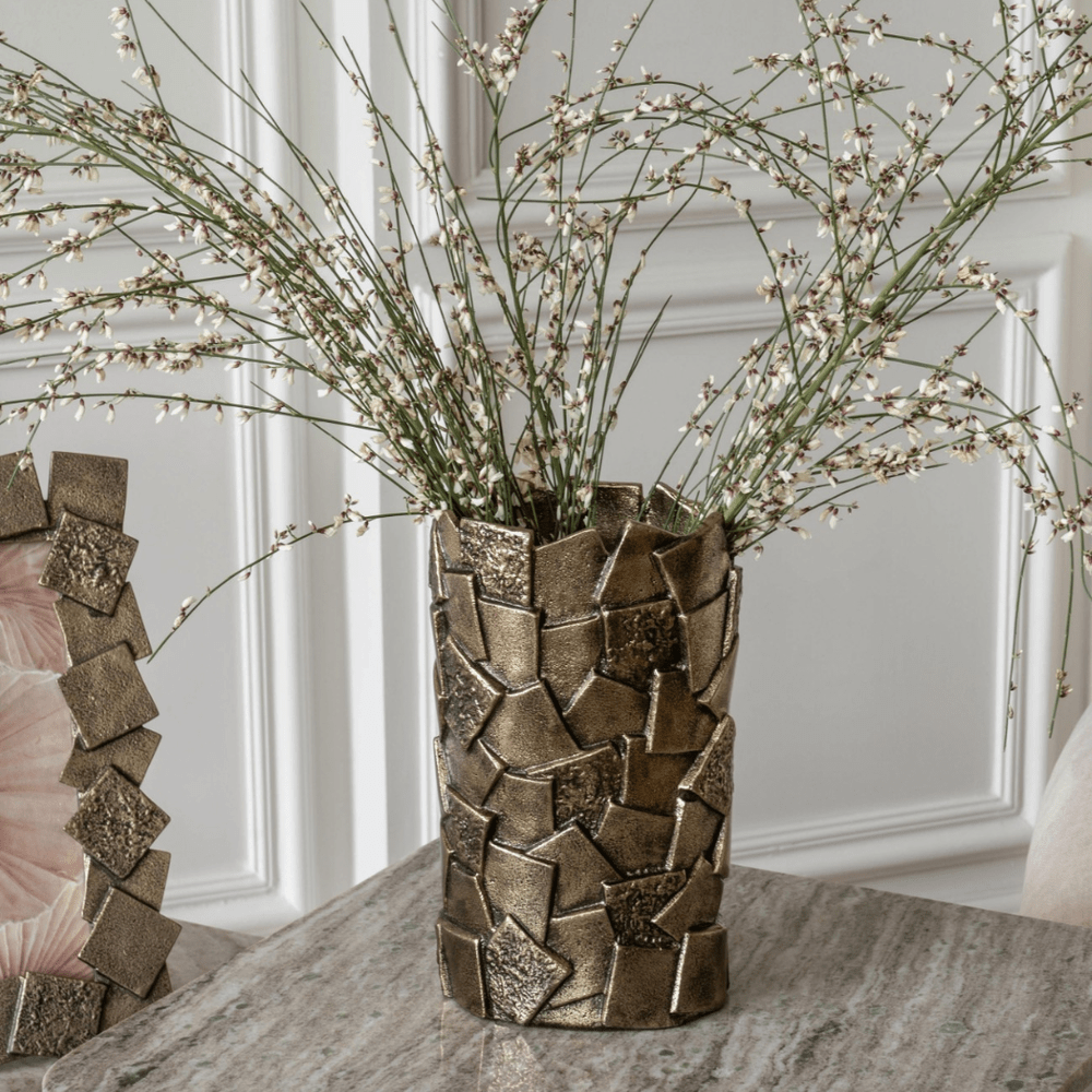 Montrose Cast Aluminium Decorative Vase - 25cm Libra 2