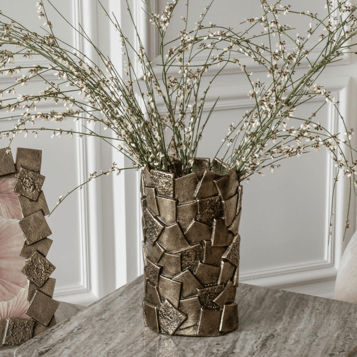 Montrose Cast Aluminium Decorative Vase - 25cm Libra 2