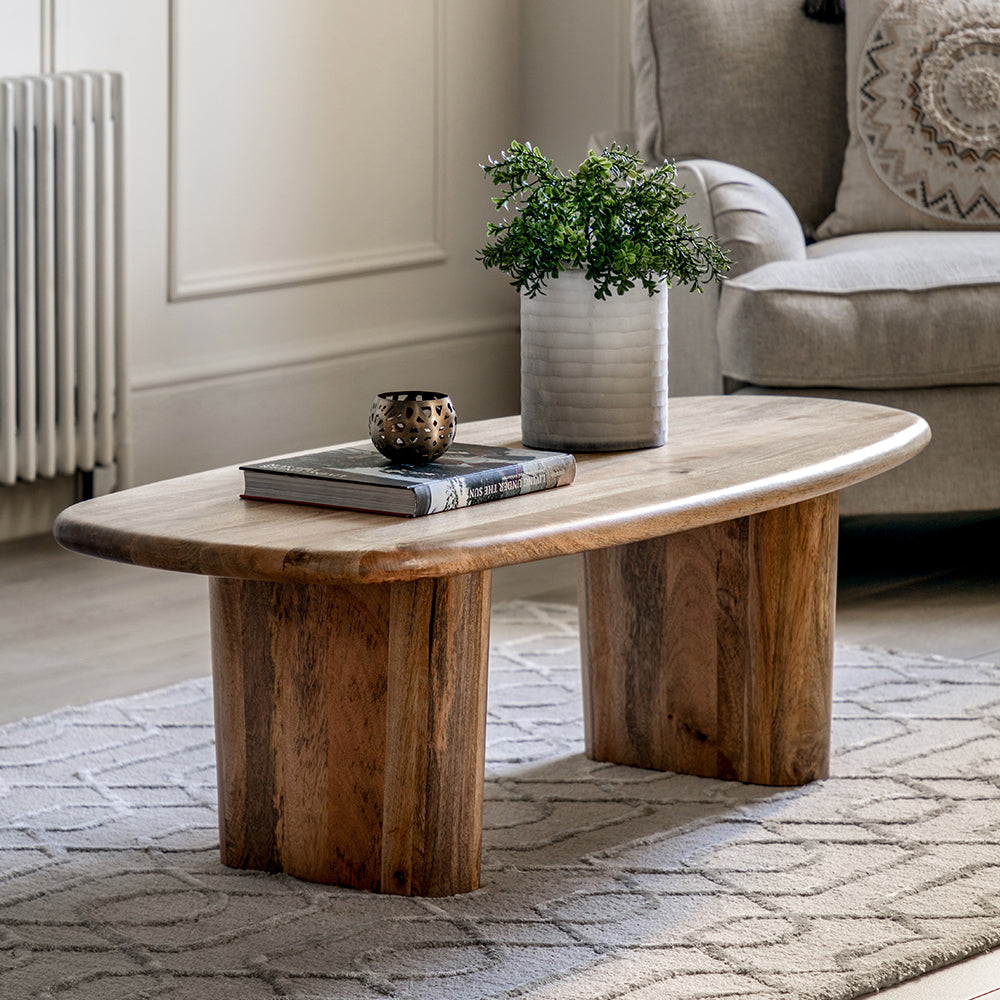 Gallery Interiors Reyna Coffee Table Natural | Olivia's.com