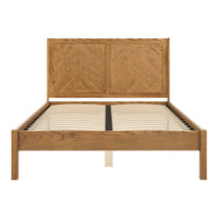 O&Co Lula King Size Bed in Smoked Wood