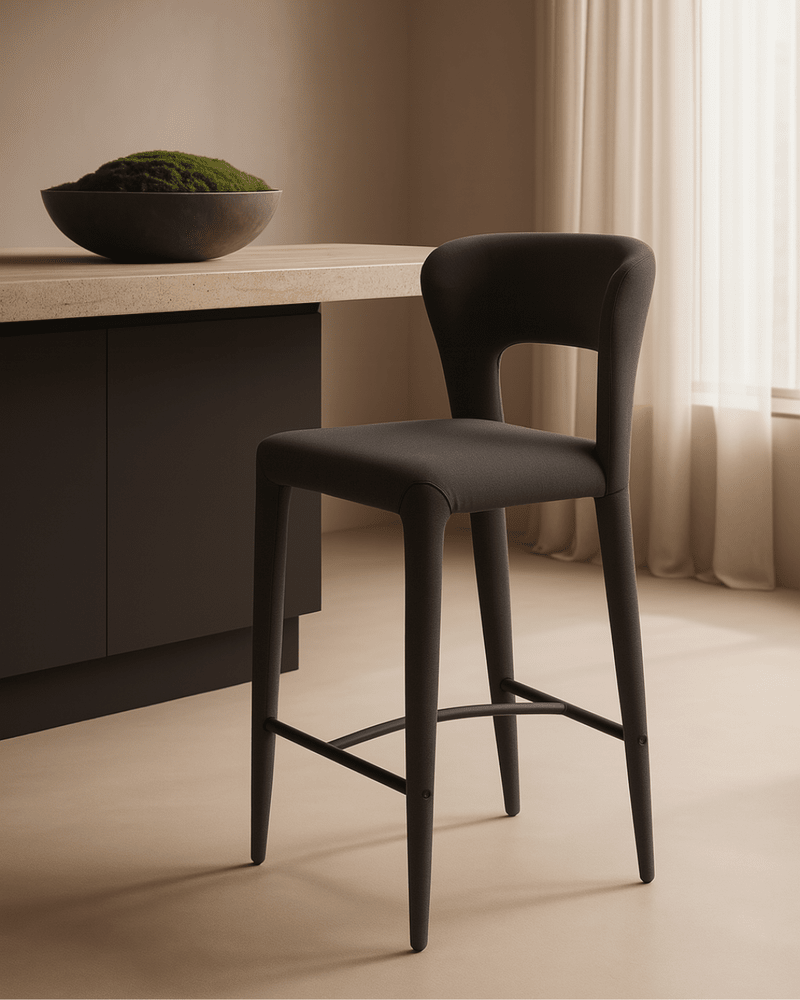 Pari I Bar Stool - Luxe Cinder Grey Tommy Franks 2