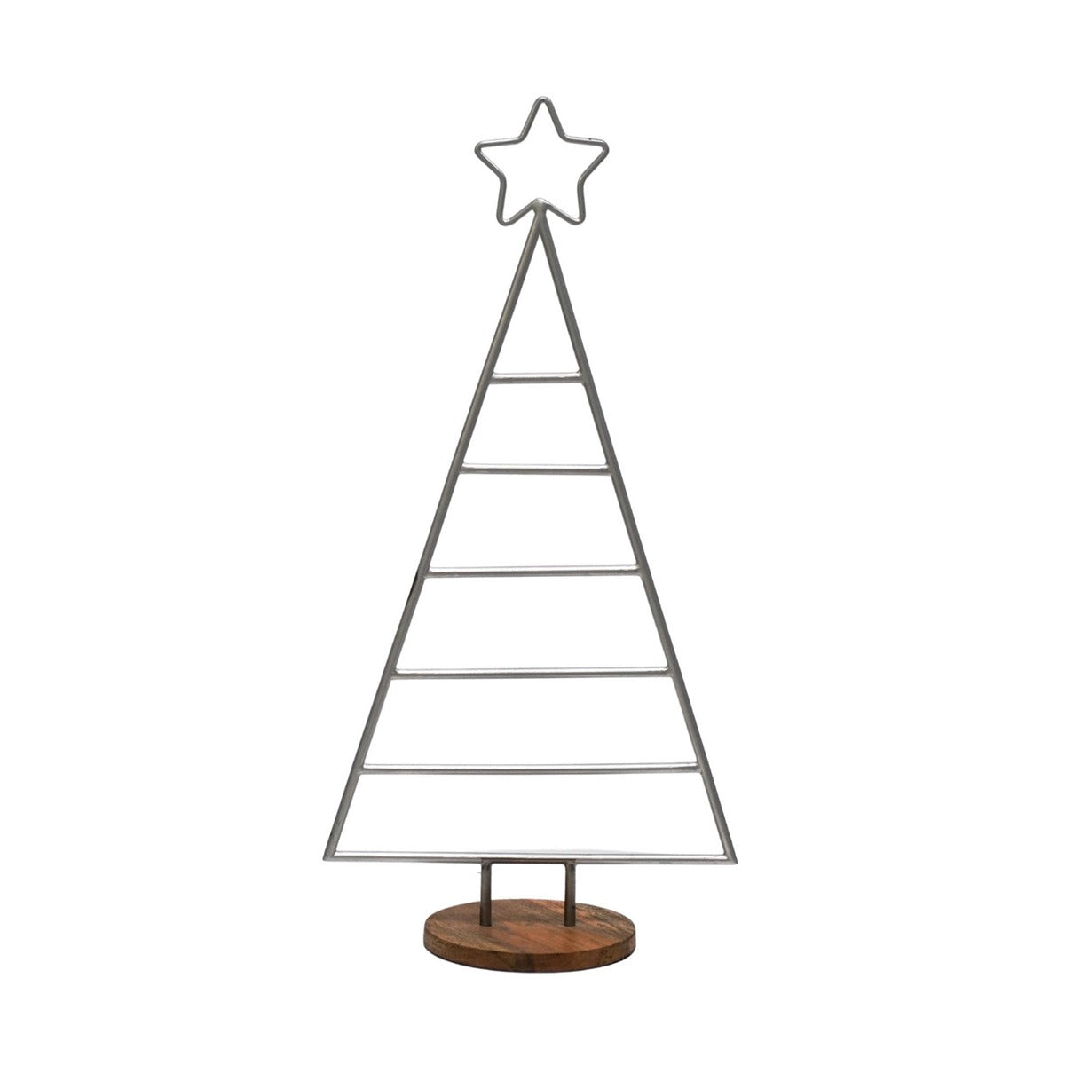 Ivyline Pewter Christmas Tree with Star