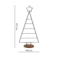 Ivyline Pewter Christmas Tree with Star