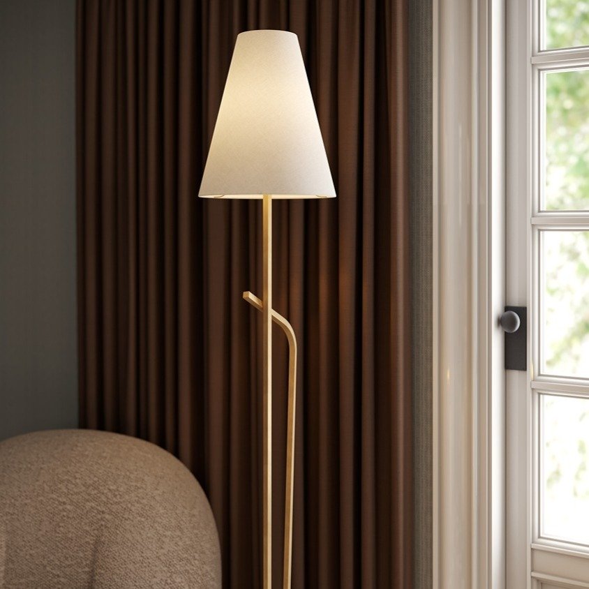 Pearce 1 Light Floor Lamp - Patina Brass Hudson Valley Lighting 2