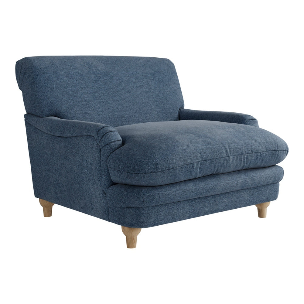 O&Co Pippa Armchair in Denim Blue