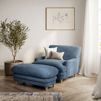 O&Co Pippa Armchair in Denim Blue