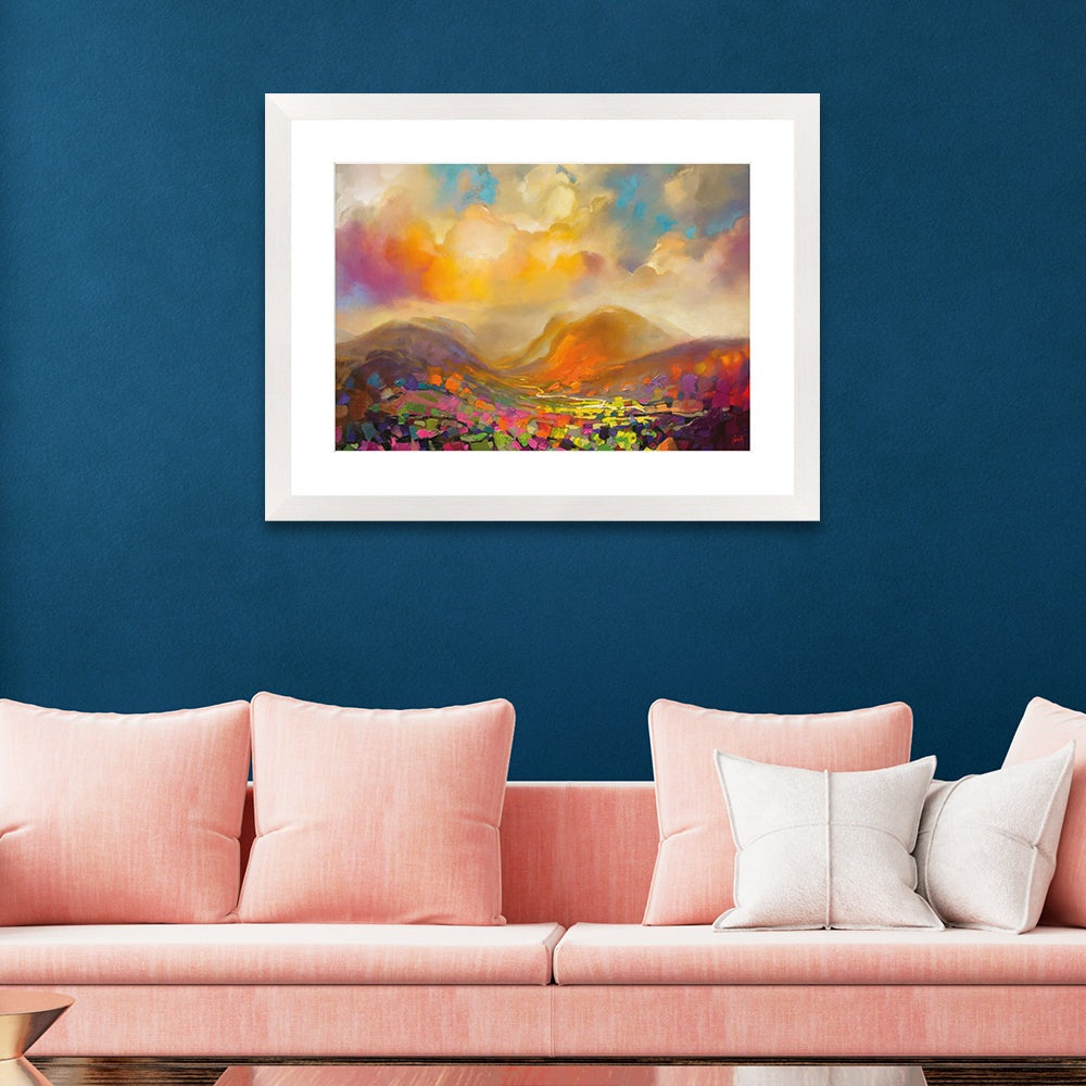 Scott Naismith Nevis Range Colour Framed Art - 60 x 80