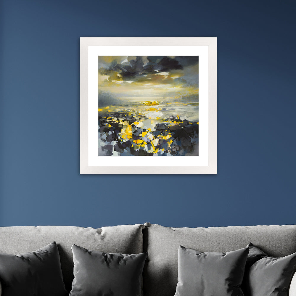 Scott Naismith Yellow Matter 1 Framed Art - 60 x 60