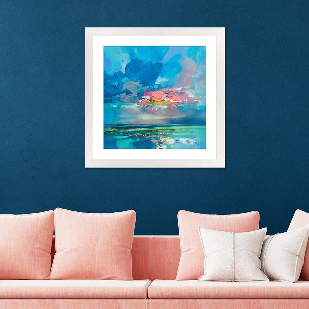 Scott Naismith Arran Blue Framed Art - 60 x 60