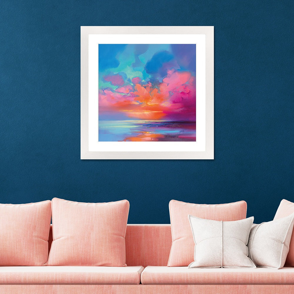 Scott Naismith Creation Of Blue 2 Framed Art - 60 x 60