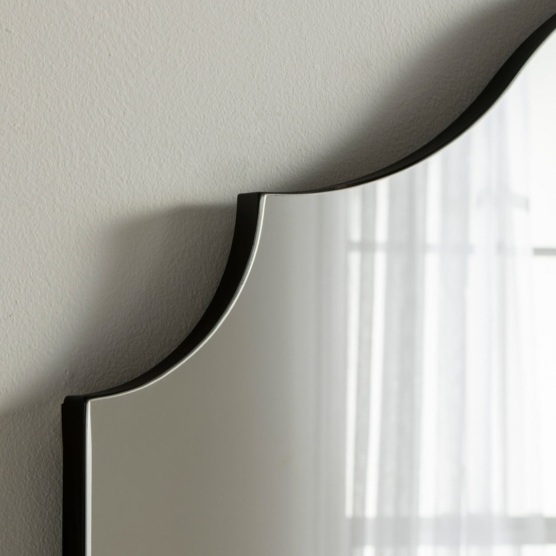 Paris Arched Mantle Mirror - Black Yearn Mirrors 2