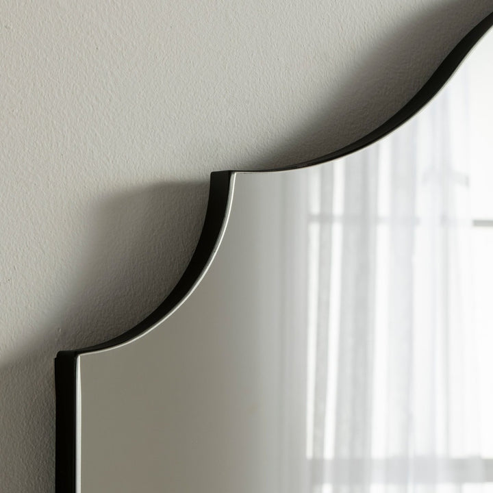Paris Arched Mantle Mirror - Black Yearn Mirrors 2