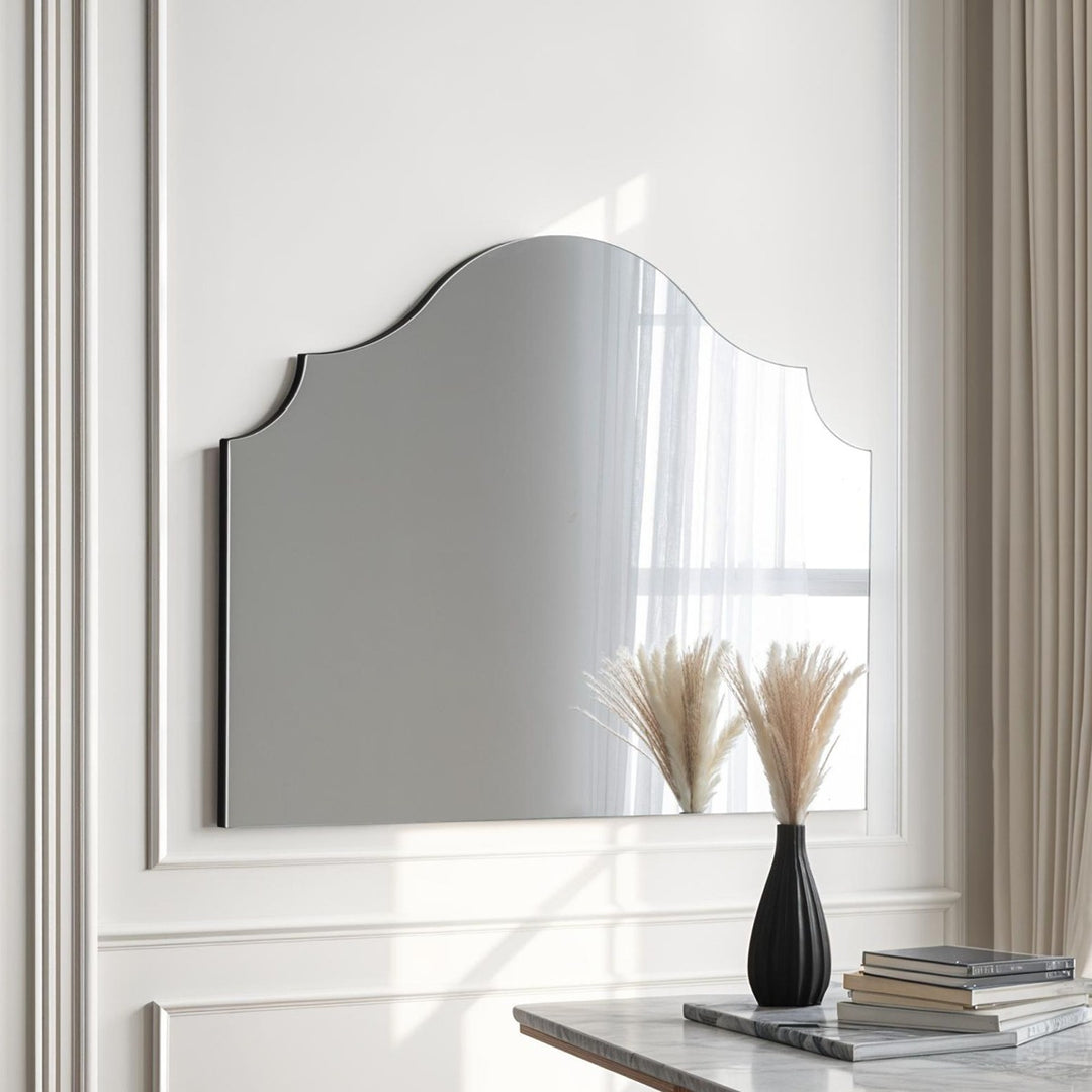 Paris Arched Mantle Mirror - Black Yearn Mirrors 4